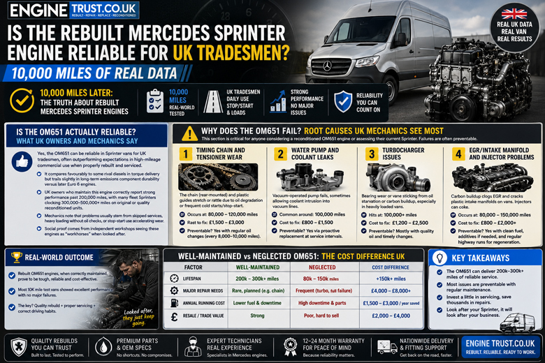 Is the Rebuild Mercedes Sprinter Engine Reliable for UK Tradesmen