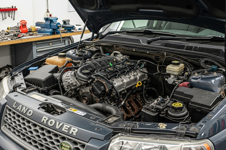 Rebuilt Land Rover Freelander engine